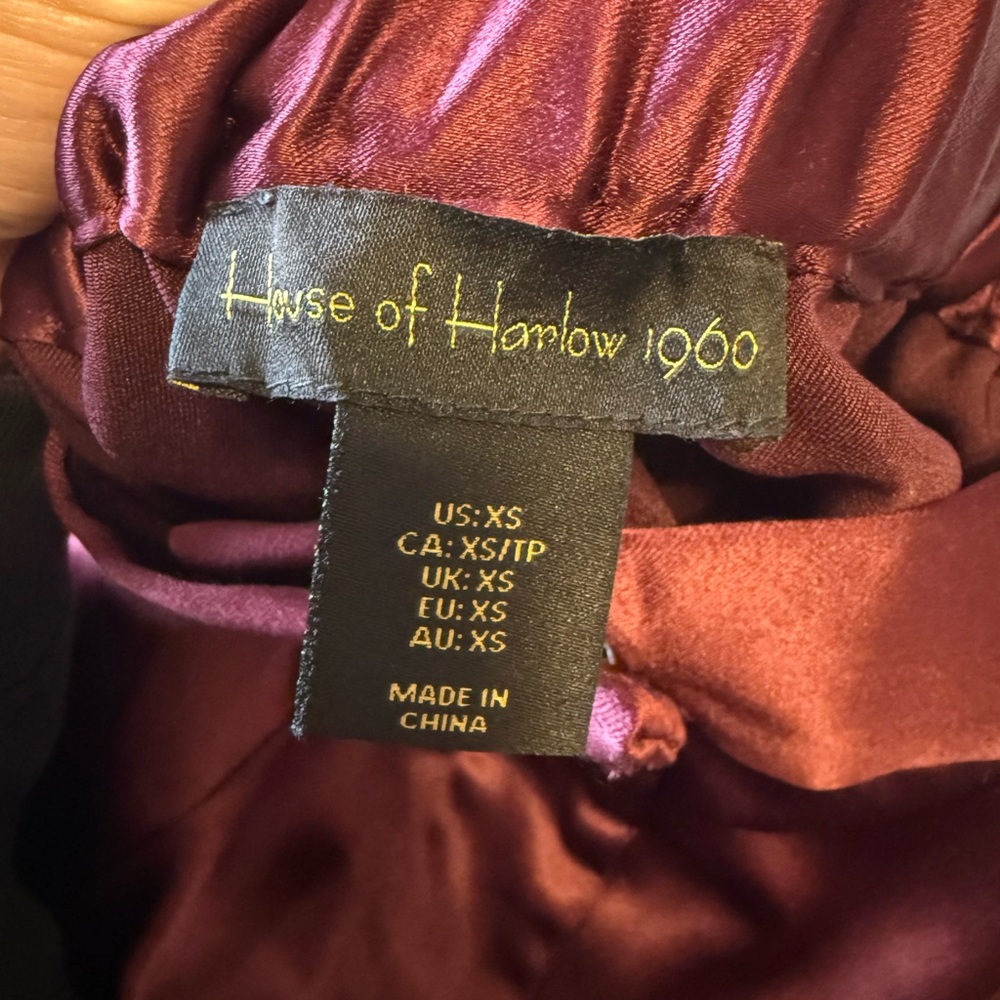 House of Harlow 1960 Satin Pants - Picture 4 of 4